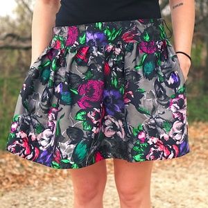 Candie's Floral Print Skirt
